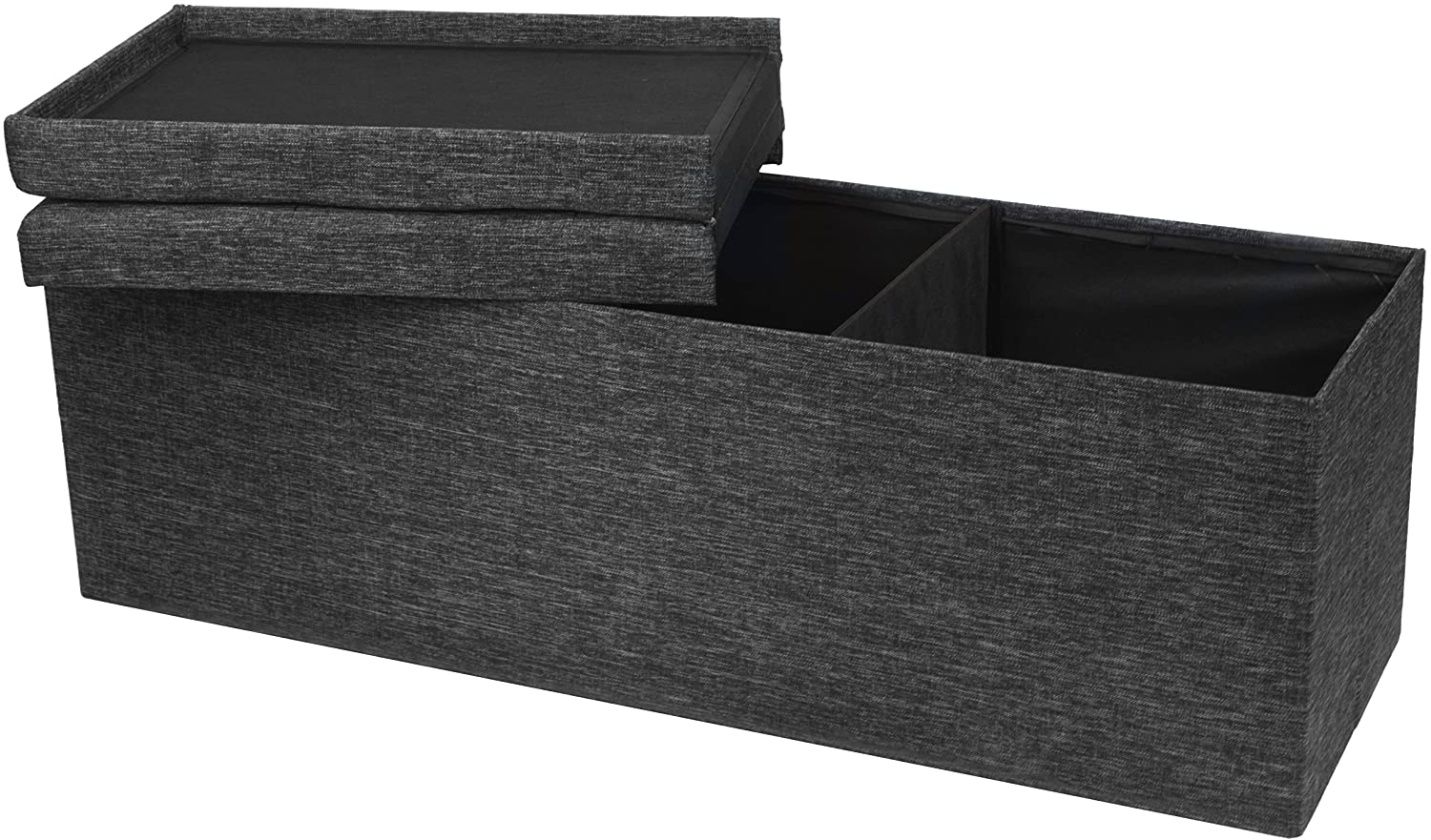 Ottomans : Folding Toy Box Chest with Ottomans Bench Foot Rest