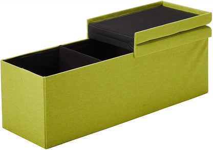 Ottomans : Folding Toy Box Chest with Ottomans Bench Foot Rest