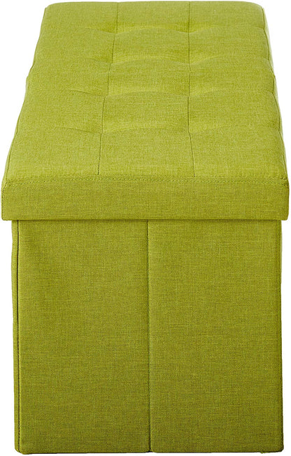 Ottomans : Folding Toy Box Chest with Ottomans Bench Foot Rest