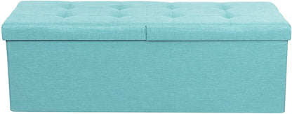 Ottomans : Folding Toy Box Chest with Ottomans Bench Foot Rest