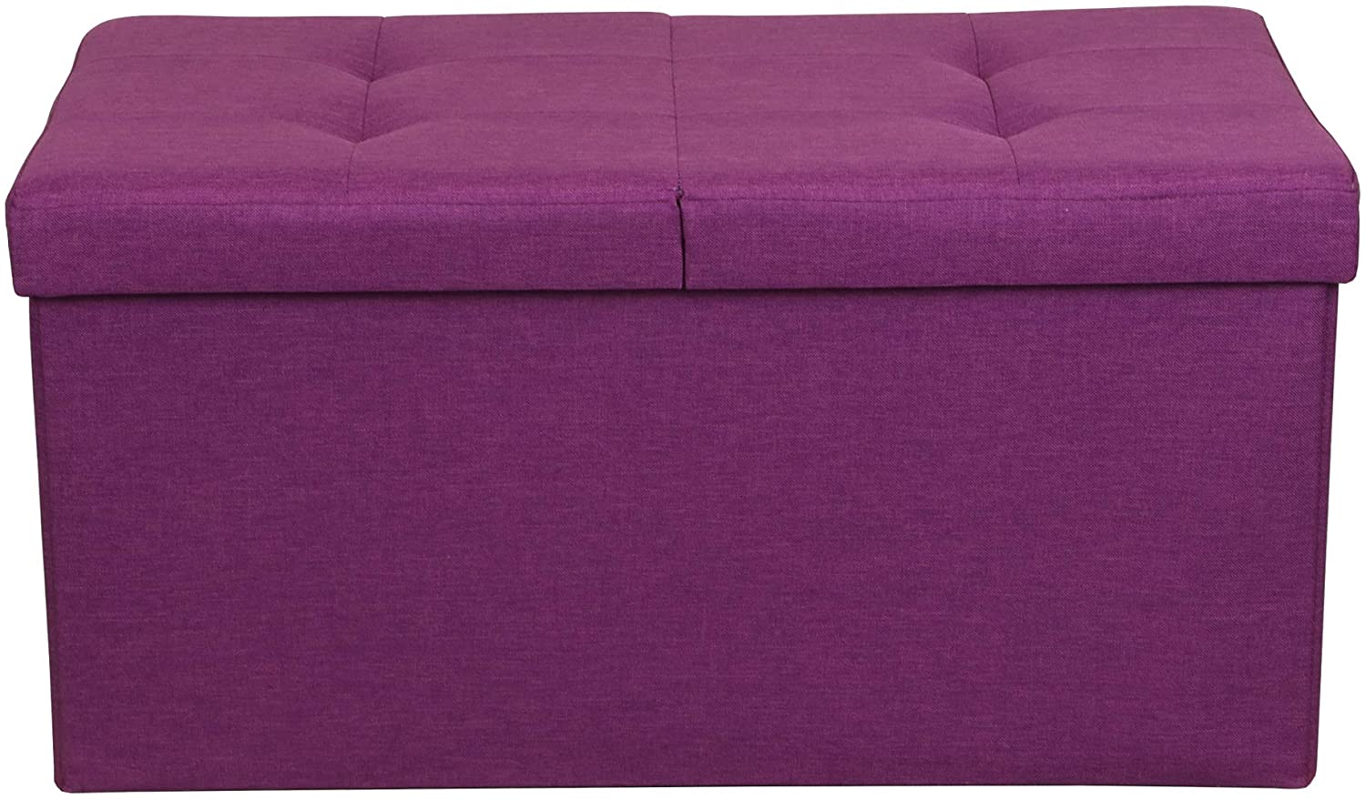 Ottomans : Folding Toy Box Chest with Ottomans Bench Foot Rest