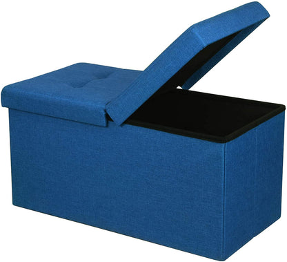 Ottomans : Folding Toy Box Chest with Ottomans Bench Foot Rest