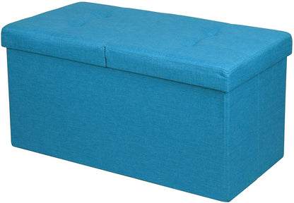 Ottomans : Folding Toy Box Chest with Ottomans Bench Foot Rest