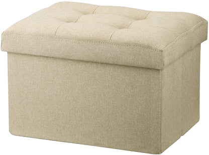 Ottomans : Storage Ottoman Stool Foot Rest Stool Linen Cloth
