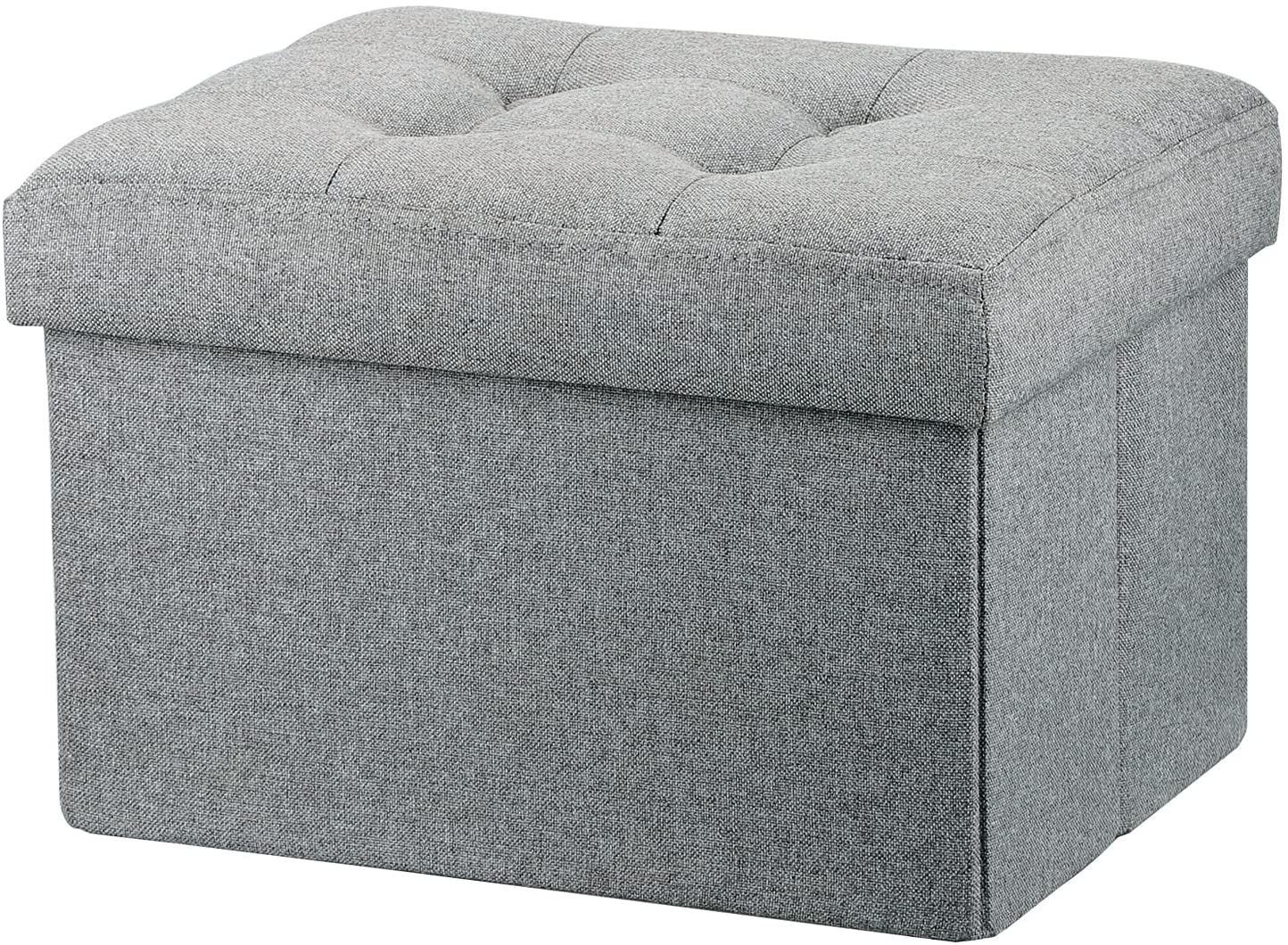 Ottomans : Storage Ottoman Stool Foot Rest Stool Linen Cloth
