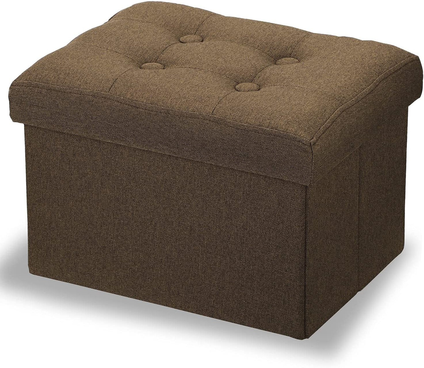 Ottomans : Storage Ottoman Stool Foot Rest Stool Linen Cloth