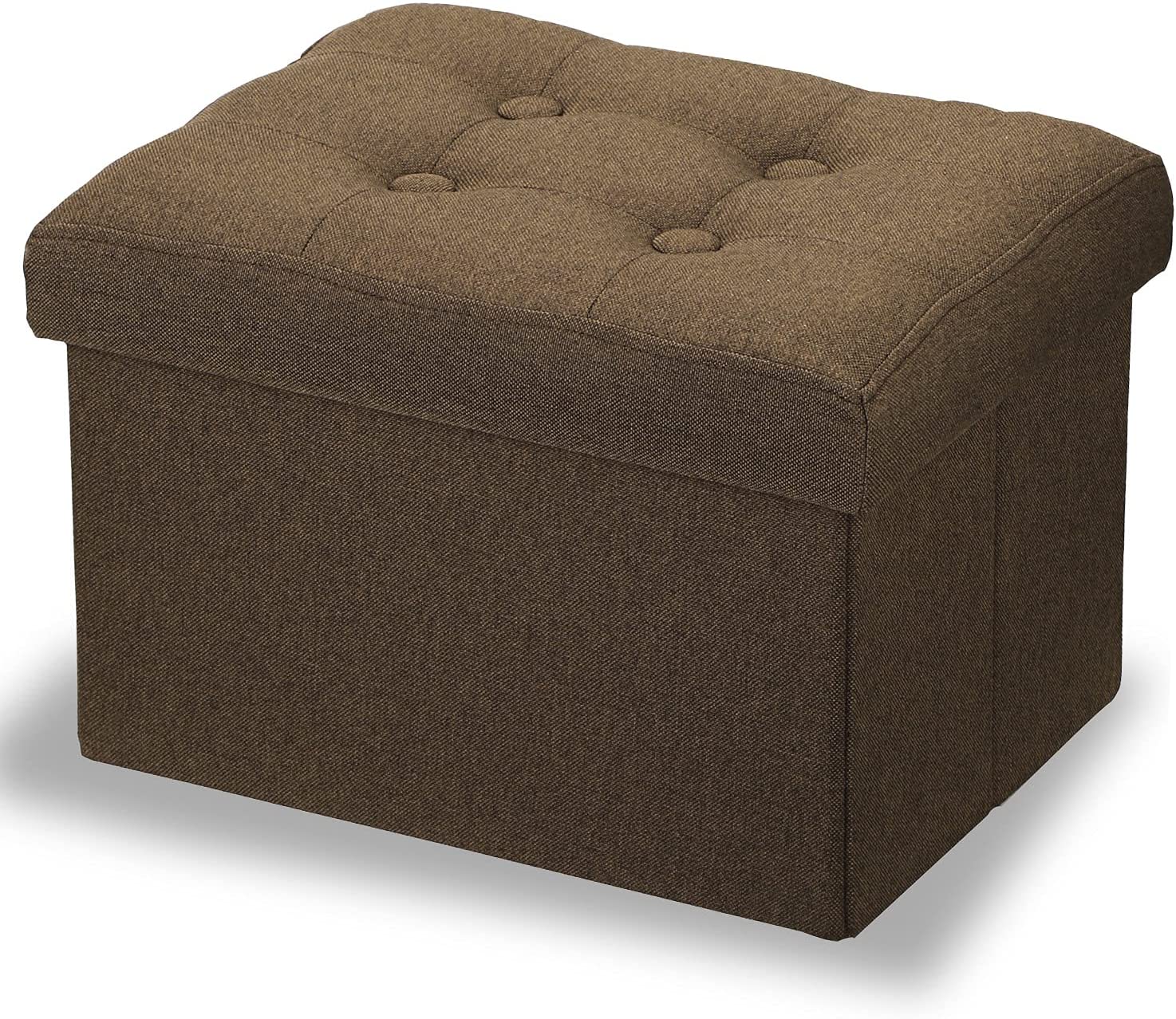 Ottomans : Storage Ottoman Stool Foot Rest Stool Linen Cloth