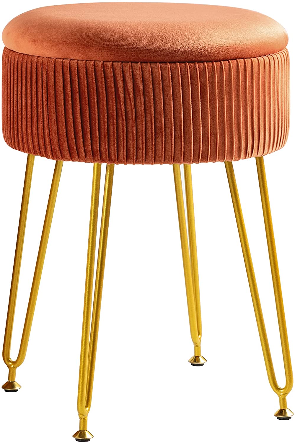 Ottomans : Velvet Storage Ottoman Foot Rest