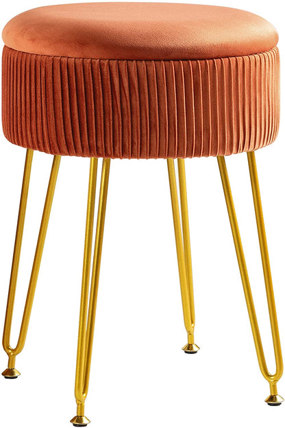 Ottomans : Velvet Storage Ottoman Foot Rest