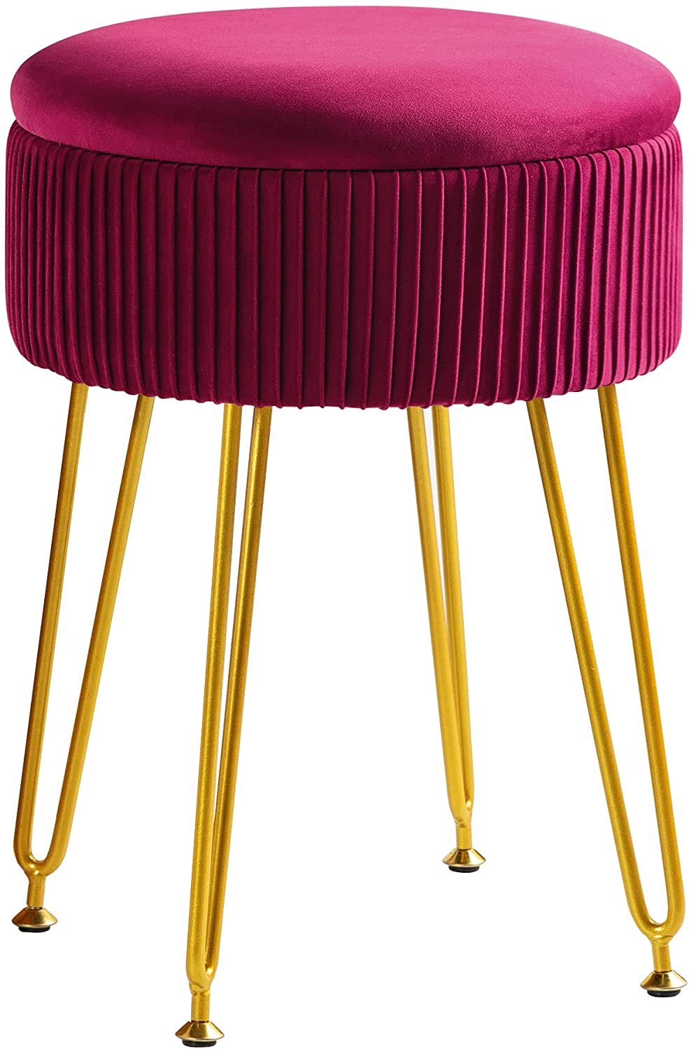 Ottomans : Velvet Storage Ottoman Foot Rest