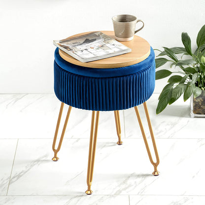 Ottomans : Velvet Storage Ottoman Foot Rest