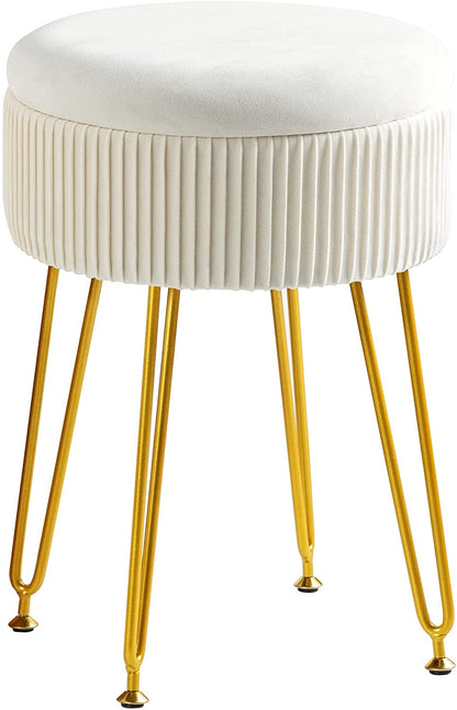 Ottomans : Velvet Storage Ottoman Foot Rest