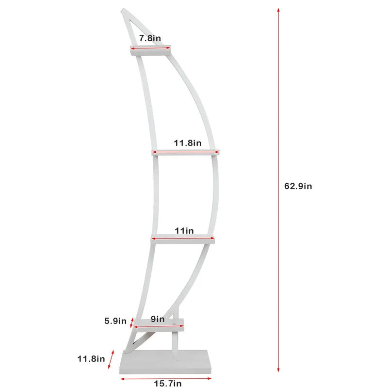 Plant Stand: Curved Multi-Tiered Plant Stand