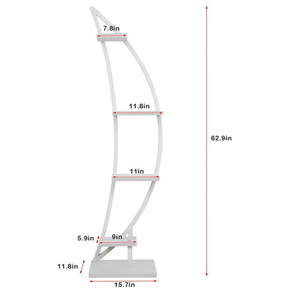 Plant Stand: Curved Multi-Tiered Plant Stand