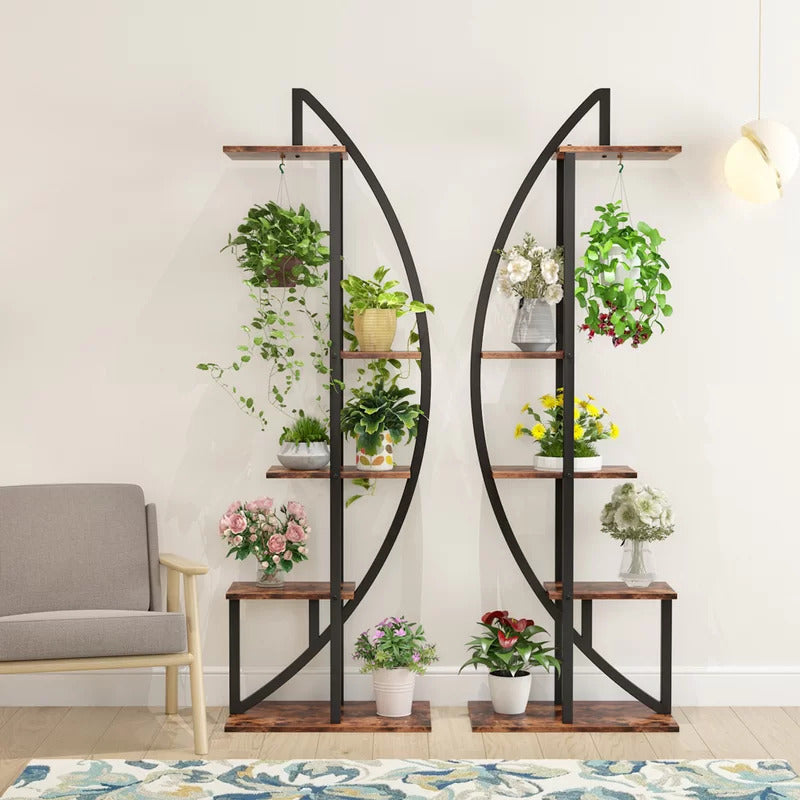 Plant Stand: Free Form Curved Design Plant Stand
