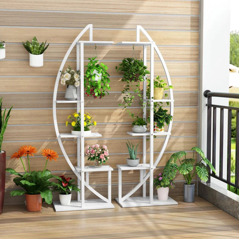 Plant Stand: Free Form Curved Design Plant Stand