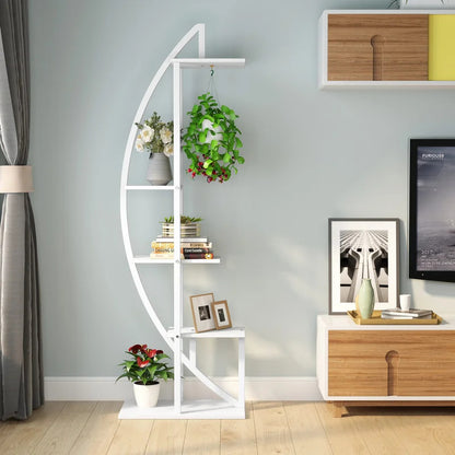 Plant Stand: Free Form Curved Design Plant Stand