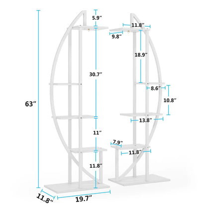 Plant Stand: Free Form Curved Design Plant Stand