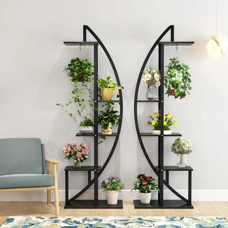 Plant Stand: Free Form Curved Design Plant Stand