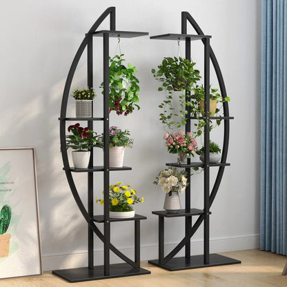 Plant Stand: Free Form Curved Design Plant Stand