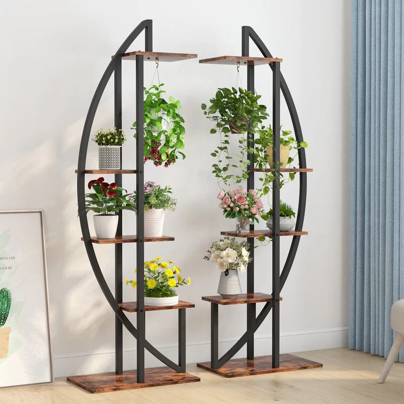 Plant Stand: Free Form Curved Design Plant Stand