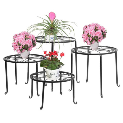 Plant Stand: Metal 4 Piece Plant Stand
