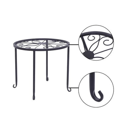 Plant Stand: Metal Petal Stand