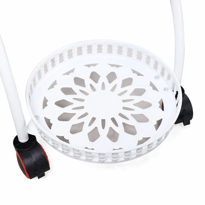 Plant Stand: Metal Plant Stand with wheels