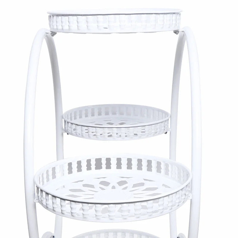 Plant Stand: Metal Plant Stand with wheels
