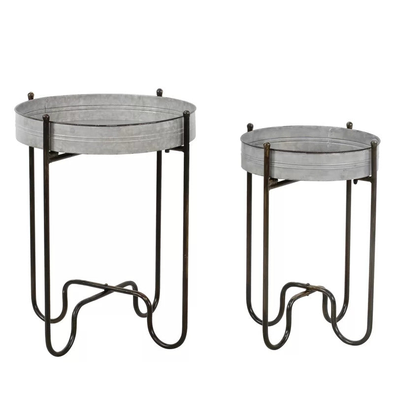 Plant Stand: Metal Plant Table Set 