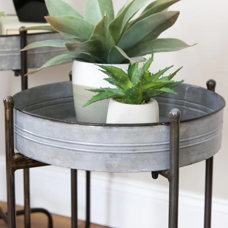 Plant Stand: Metal Plant Table Set 