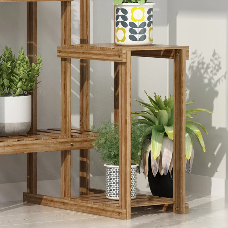 Plant Stand Multi-Tiered Bamboo Plant Stand