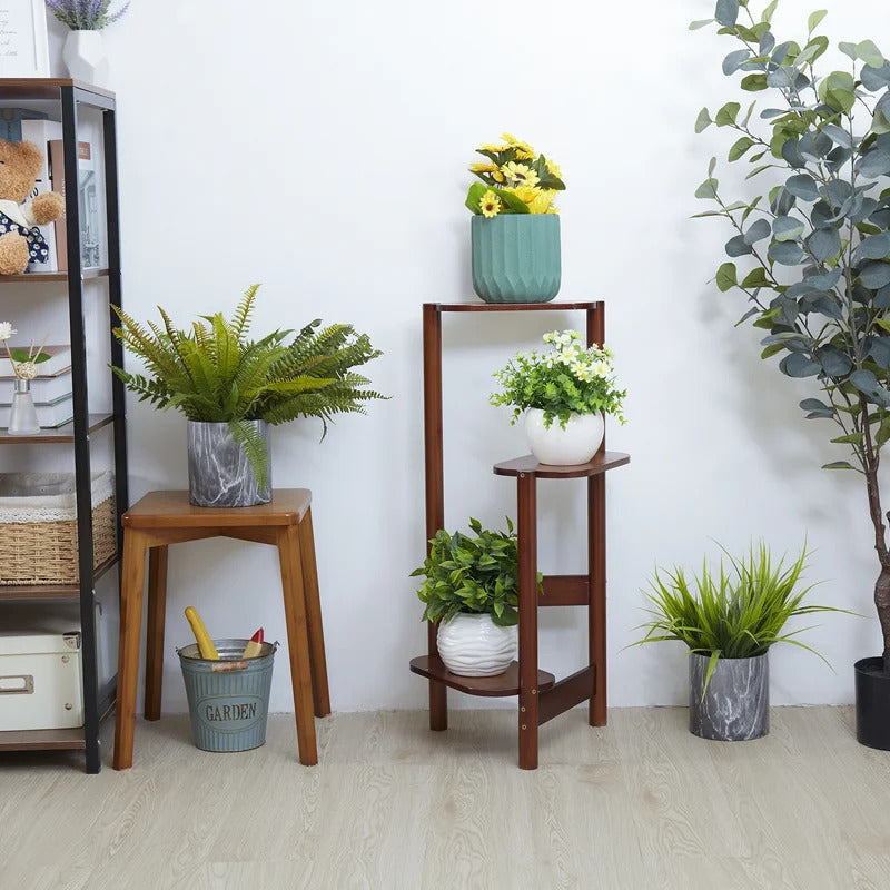 Plant Stand Multi-Tiered Bamboo Plant Stand