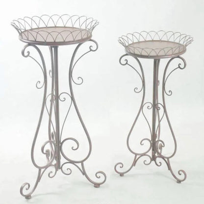 Plant Stand: Round Pedestal Plant Stand