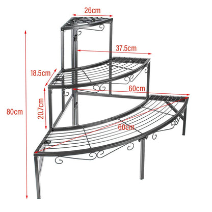 Plant Stand: Solid Iron Frame Plant Stand