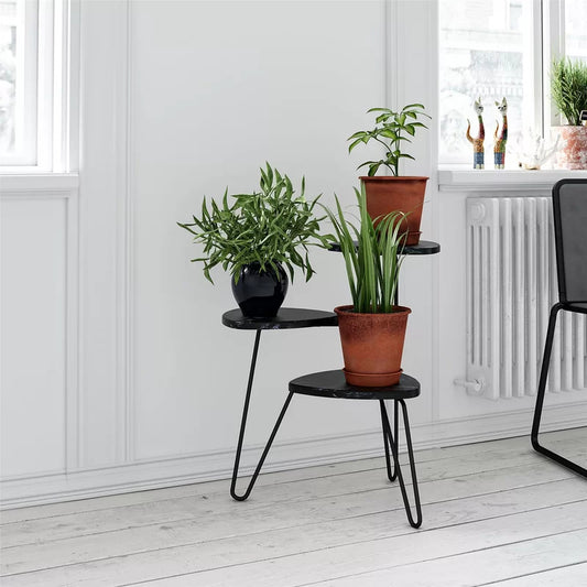 Plant Stand: Triangular Multi-Tiered Plant Stand