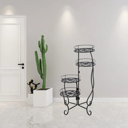Plant Stand: Vintage Round Multi-Tiered Plant Stand