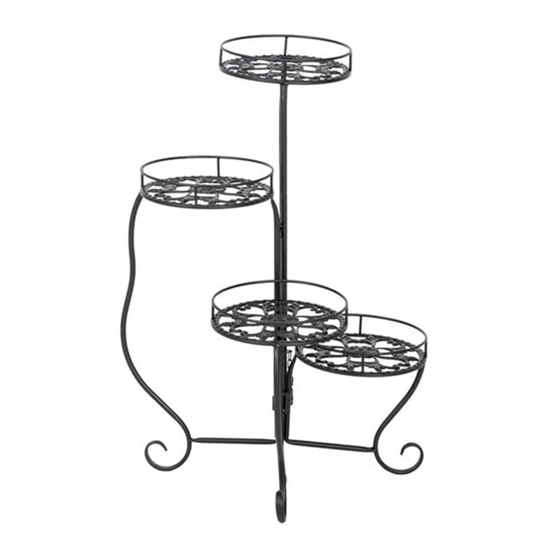 Plant Stand: Vintage Round Multi-Tiered Plant Stand