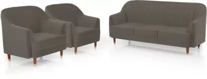 5 Seater Sofa Set: Polyester Fabric 3 + 1 + 1 Sofa Set