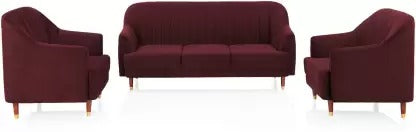 5 Seater Sofa Set: Polyester Fabric 3 + 1 + 1 Sofa Set