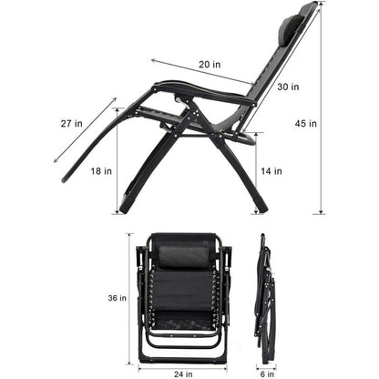 Portable Chair Adjustable Folding Portable Chair, Zero Gravity Chair