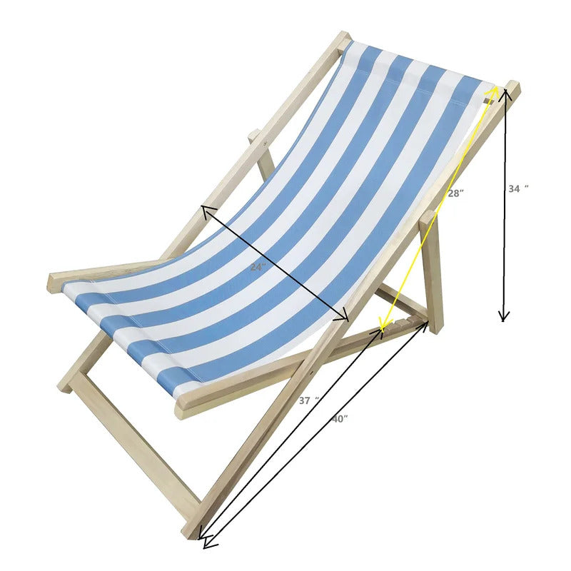 Portable Chair: Beach Chair Adjustable Strong Portable Chair