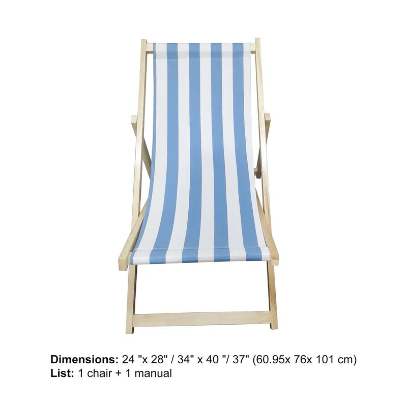 Portable Chair: Beach Chair Adjustable Strong Portable Chair