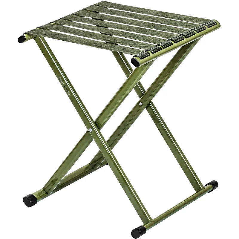 Portable Chair: Folding Stool; Height Heavy Duty Camping Stool