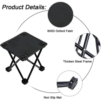 Portable Chair: Mini Camping Stool Portable Folding Stool Portable Chair