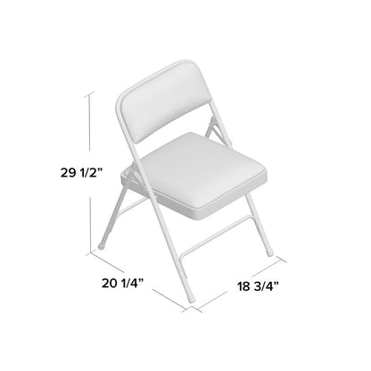 Portable Chair: Padded Banquet Folding Chair (Set of 4)