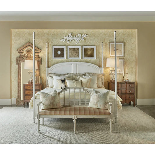 Poster Bed: Arched paneled Poster Bed