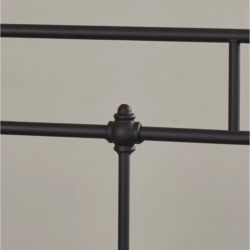 Poster Bed: Black Steel Poster Bed