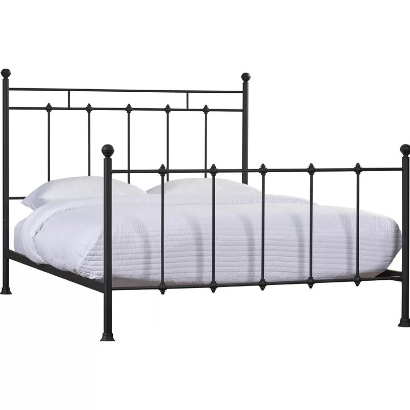 Poster Bed: Black Steel Poster Bed