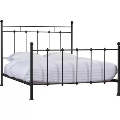 Poster Bed: Black Steel Poster Bed